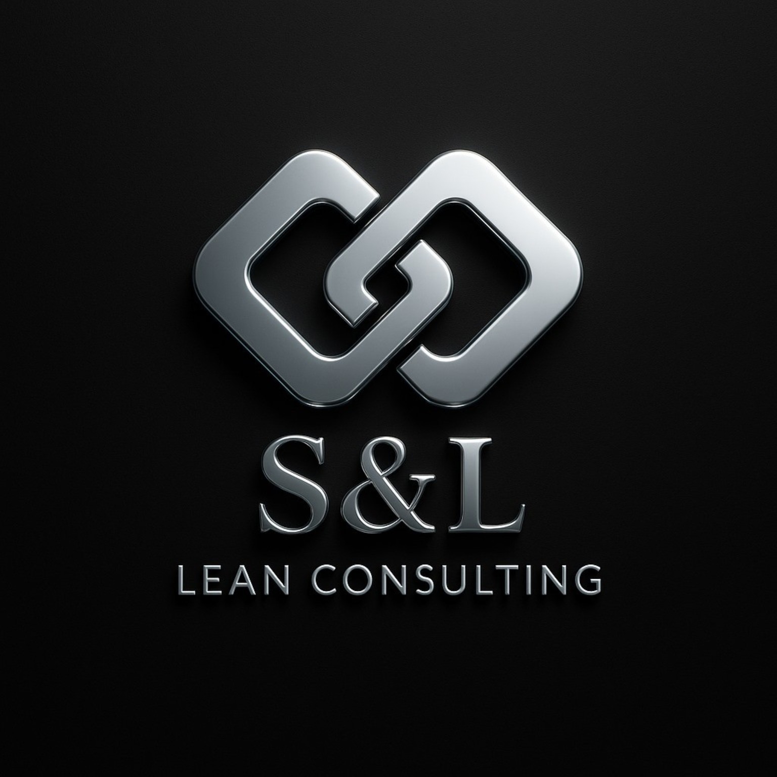 Logotipo prateado da S&L Lean Consulting