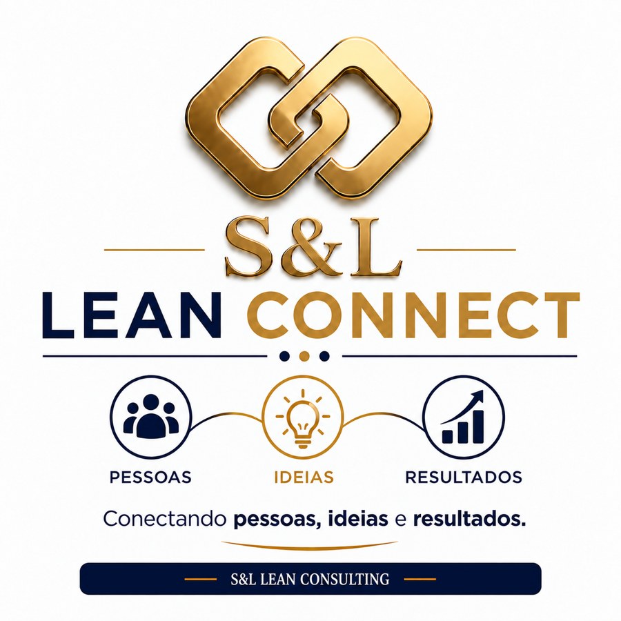 Logotipo do Summit Lean Connect, da S&L Lean Consulting: Conectando pessoas, ideias e resultados